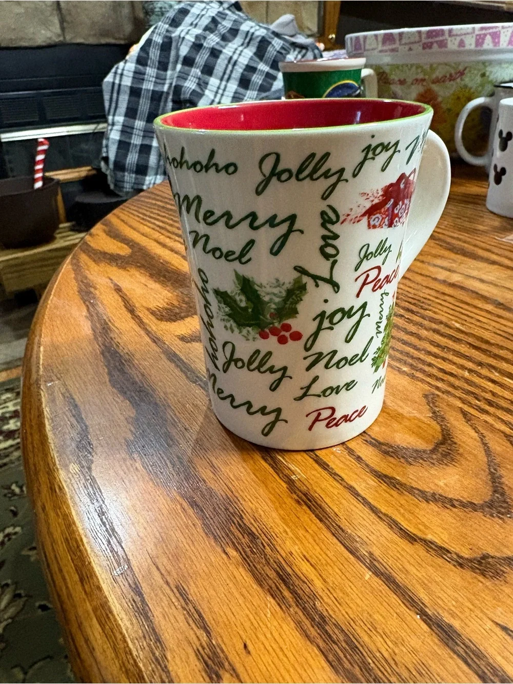 Starbucks 2007 Holiday Mug Christmas Sayings no chips break cracks